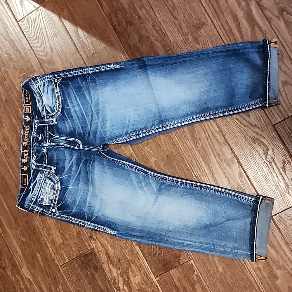 Rock Revival easy crop Linne jeans